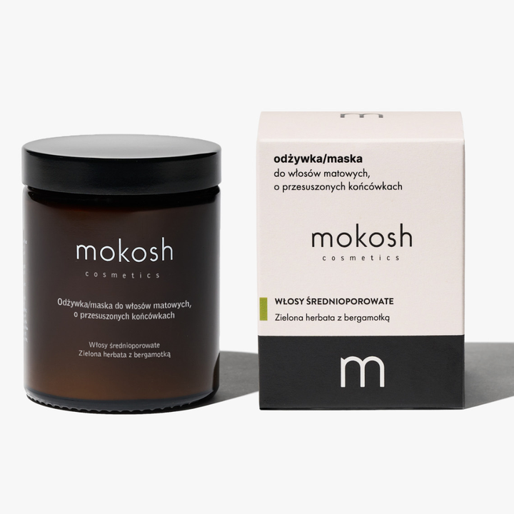 Odżywka/maska do włosów matowych, o przesuszonych końcówkach - Zielona herbata z bergamotką 180ml