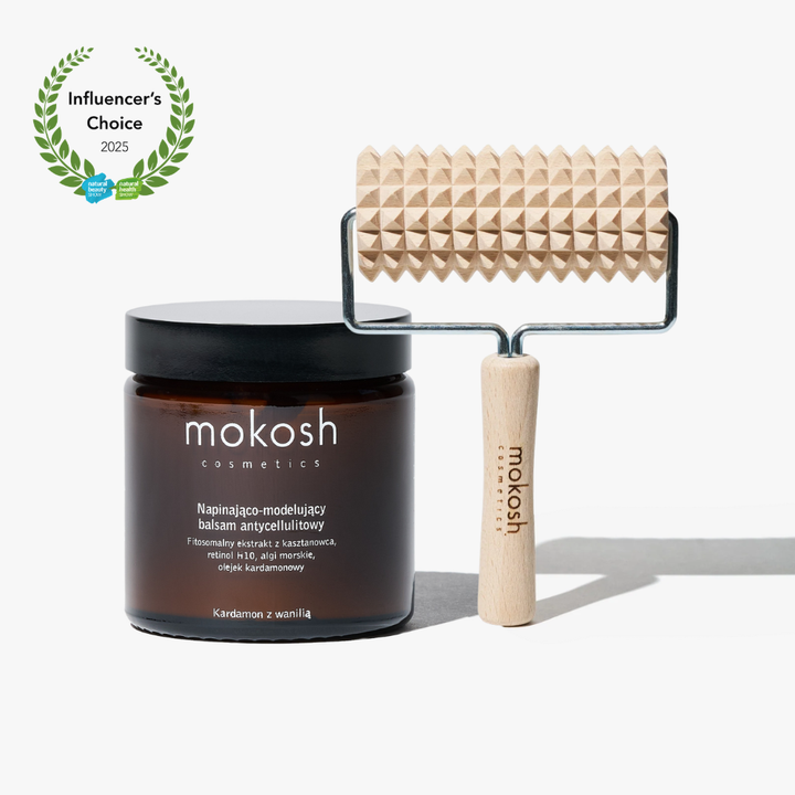 Zestaw antycellulitowy - Napinająco-modelujący balsam i masażer