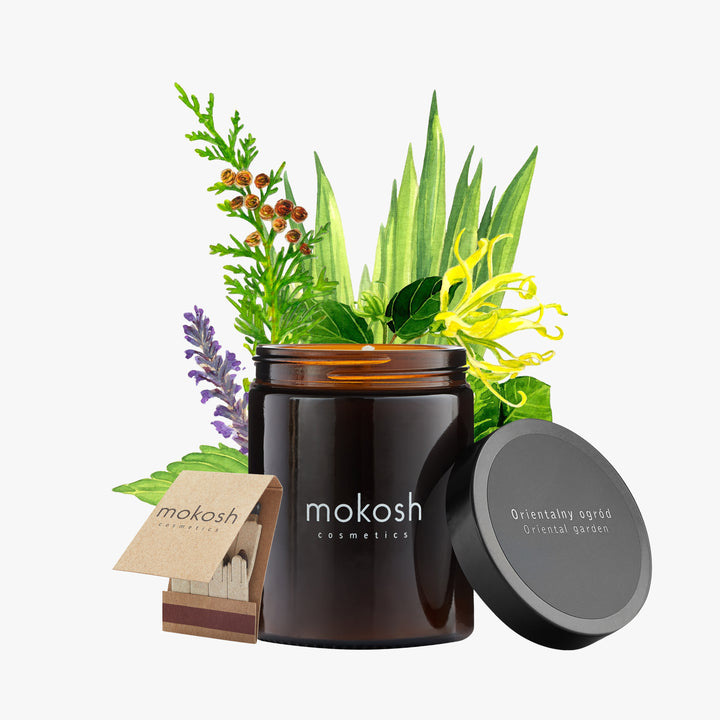 Roślinna świeca sojowa Orientalny ogród 180 ml | 140 g