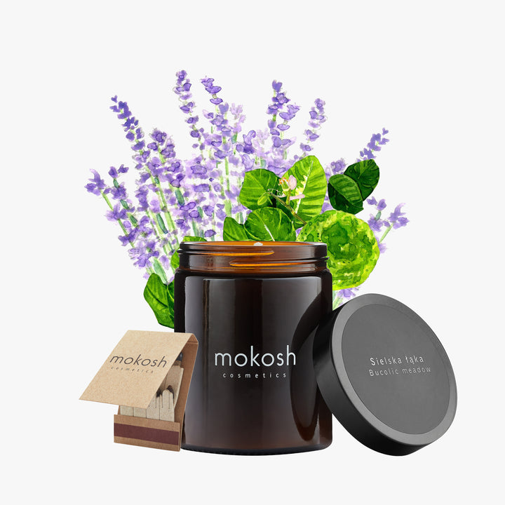 Roślinna świeca sojowa Sielska łąka 180 ml | 140 g