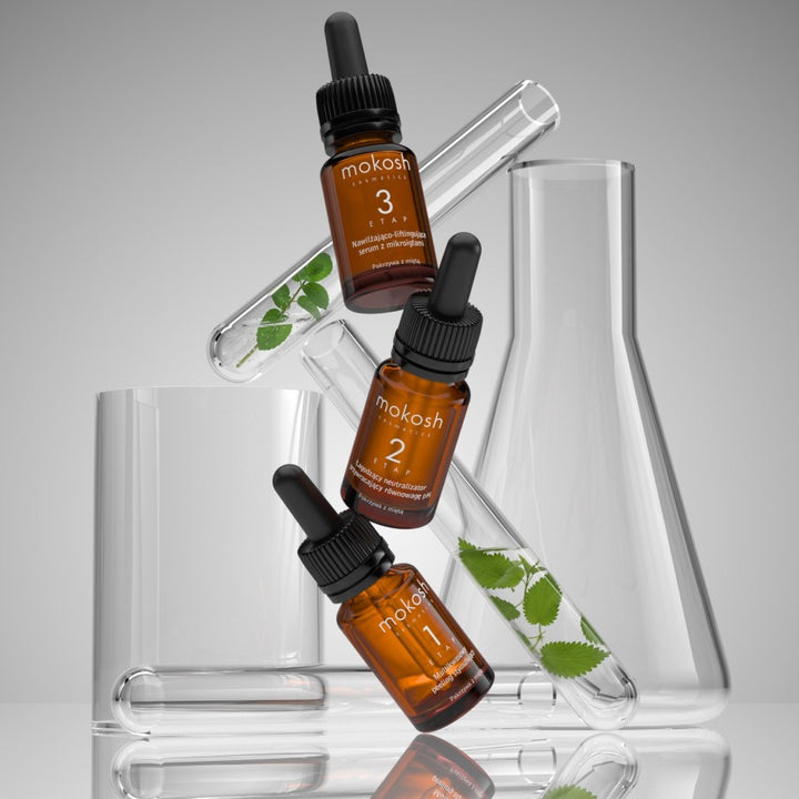 Trzyetapowy zabieg stymulujący odnowę skóry Pokrzywa z miętą 3x7ml