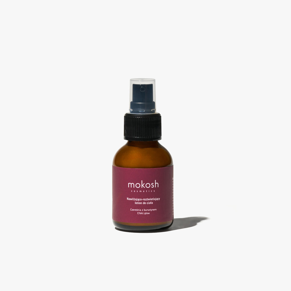 Nawilżająco-rozświetlający lotion do ciała Czereśnia z bursztynem Efekt glow 50ml