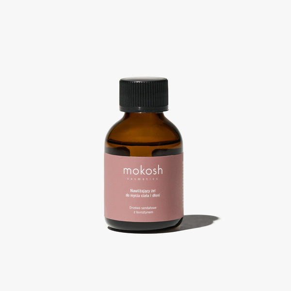 Nawilżający żel do mycia ciała Drzewo sandałowe z bursztynem 50ml