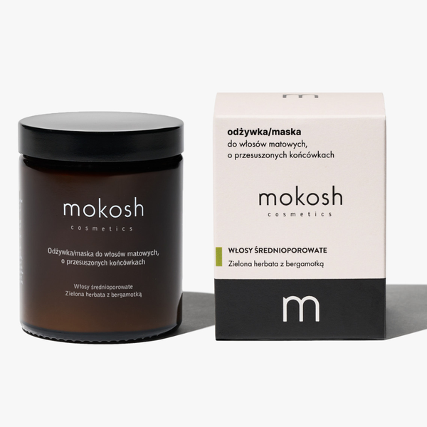 Odżywka/maska do włosów matowych, o przesuszonych końcówkach - Zielona herbata z bergamotką 180ml