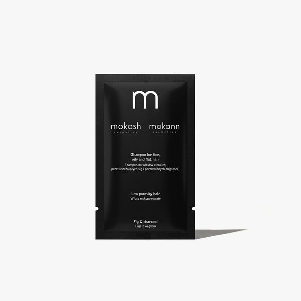 Szampon do włosów cienkich, przetłuszczających się i pozbawionych objętości - Figa z węglem 10ml