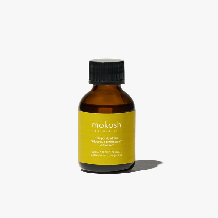 Szampon do włosów matowych, o przesuszonych końcówkach - Zielona herbata z bergamotką 50ml