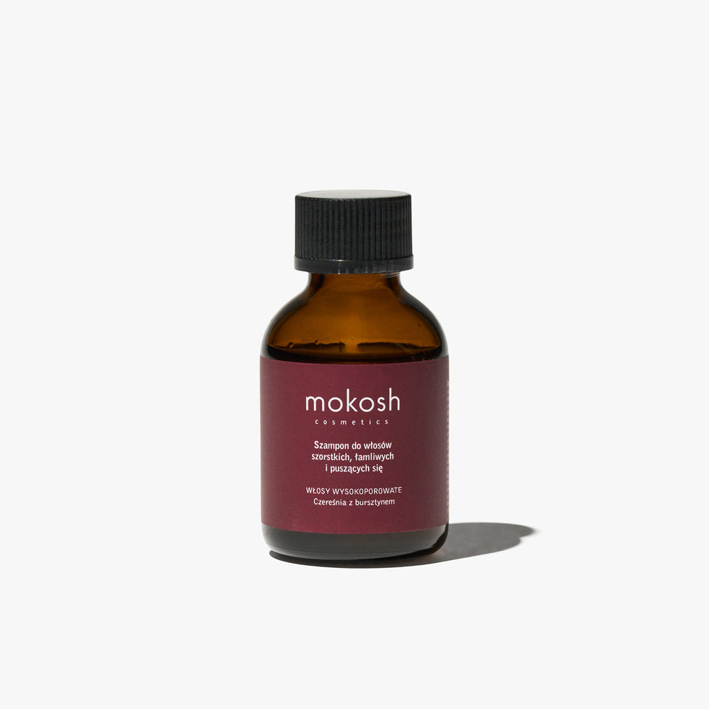 Szampon do włosów szorstkich, łamliwych i puszących się - Czereśnia z bursztynem 50ml