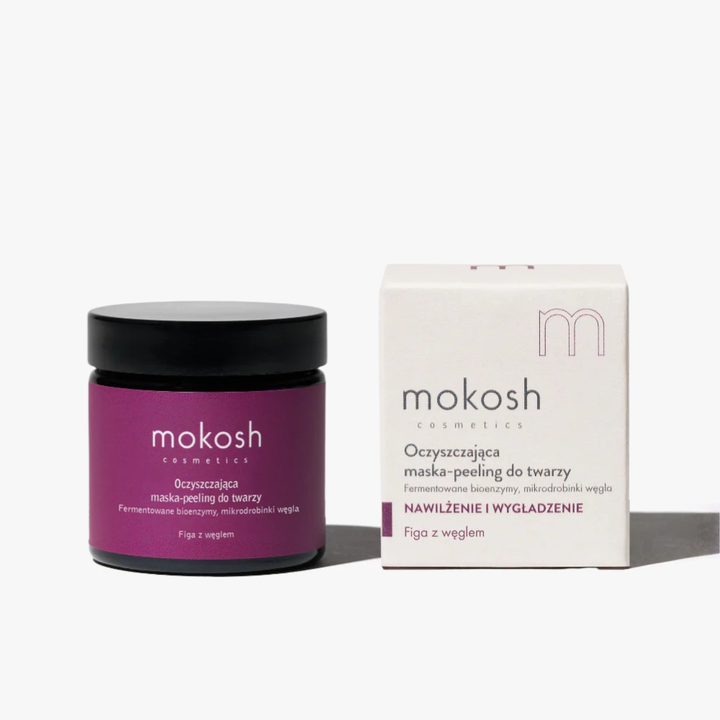 Oczyszczająca maska-peeling do twarzy Figa z węglem 60 ml