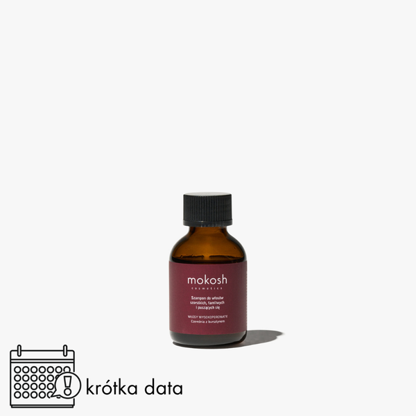 KRÓTKA DATA 8.10.2026r Szampon do włosów szorstkich, łamliwych i puszących się - Czereśnia z bursztynem 50ml (Kopia)