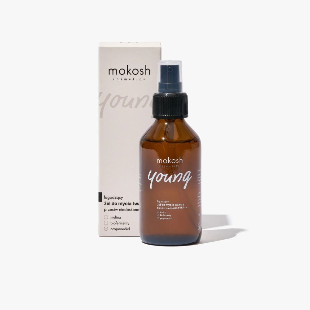 Young | KROK 1 | Łagodzący żel do mycia twarzy przeciw niedoskonałościom 100ml